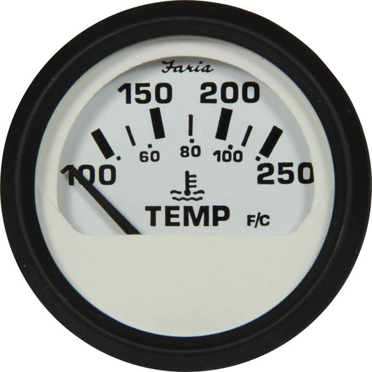 Faria Beede Water Temperature Gauge in Euro White Style (US Resist) FAR12904