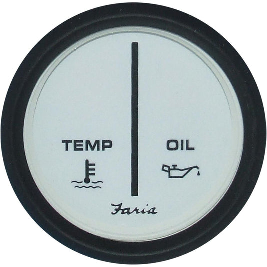 Faria Beede Warning Light Gauge in Euro White Style (Mercury, Mariner) FAR12970