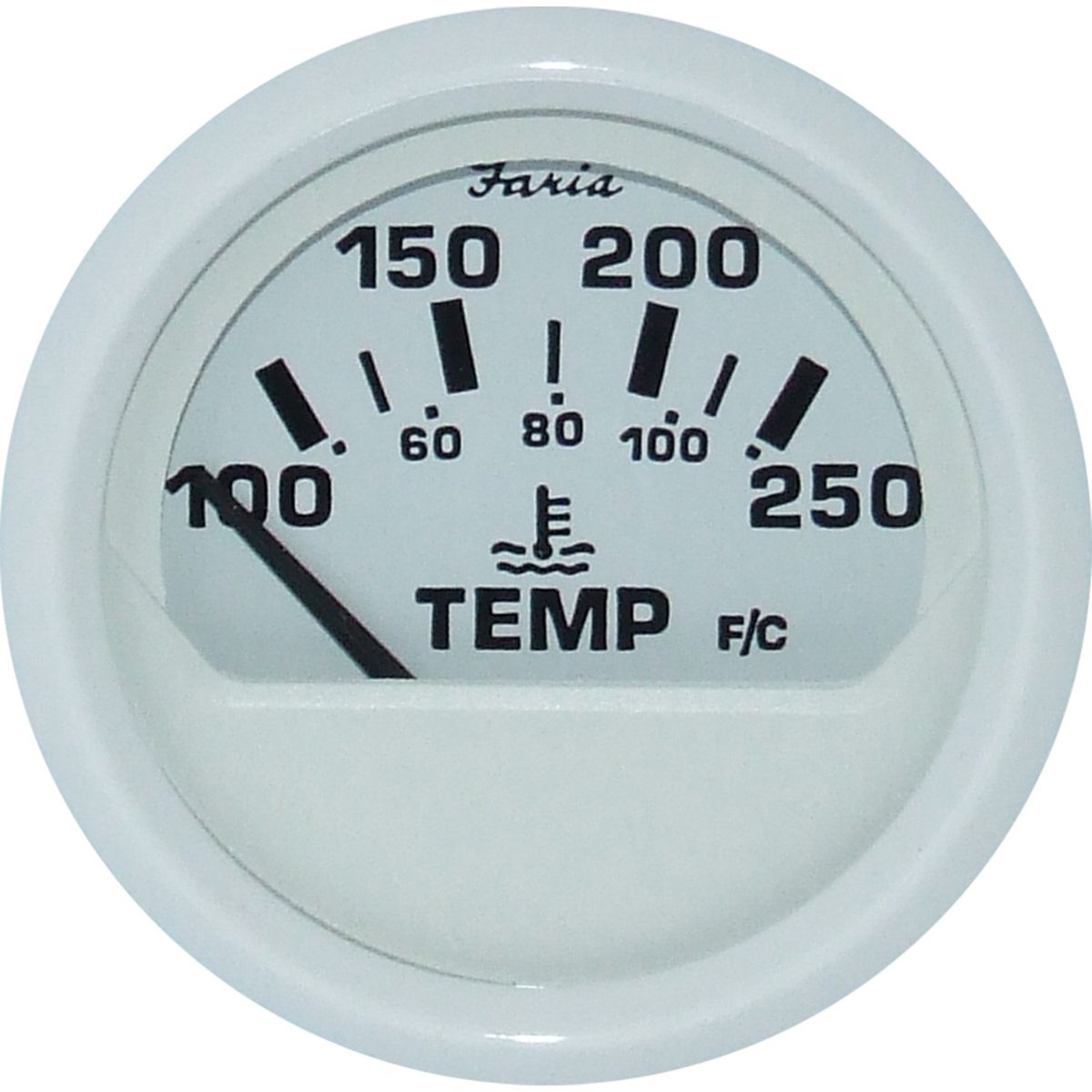 Faria Beede Water Temperature Gauge in Dress White Style (US Resist) FAR13110