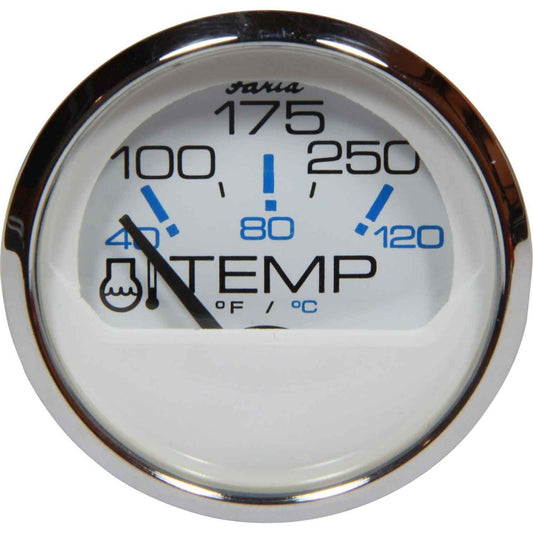 Faria Beede Water Temperature Gauge in Chesapeake SS White (US Resist) FAR13804