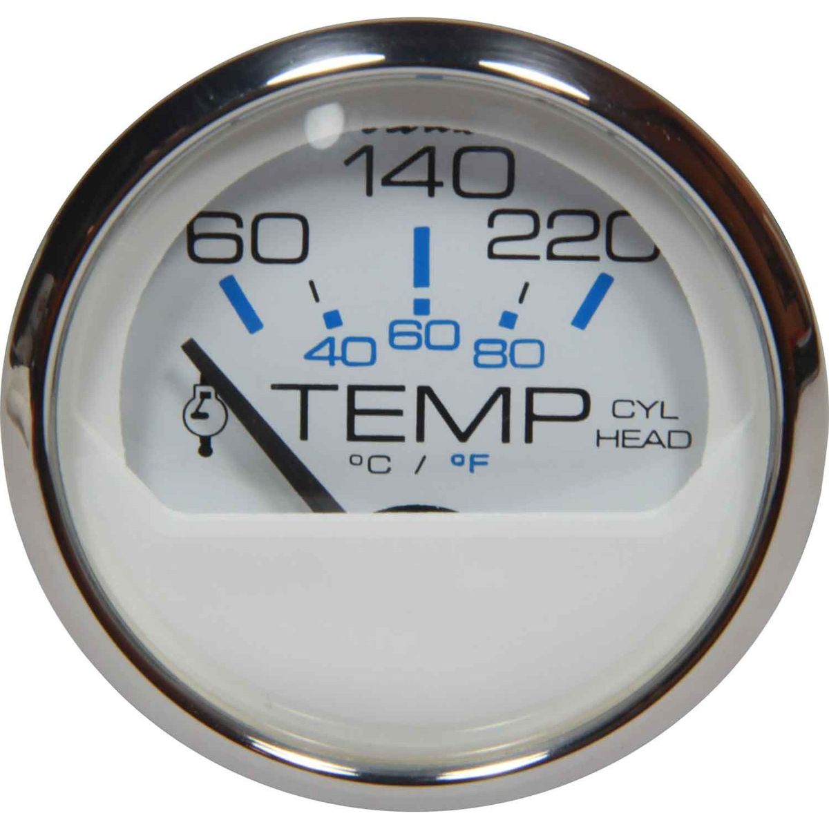 Faria Outboard Temperature Gauge in Chesapeake SS White (US Resist) FAR13806