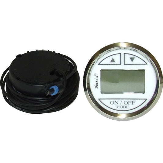 Faria Depth Sounder Gauge in Chesapeake SS White (In Hull Sender) FAR13851