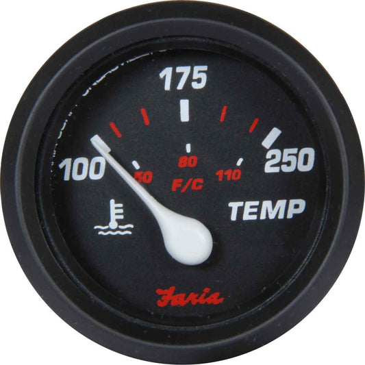 Faria Beede Water Temperature Gauge in Professional Red (US Resist) FAR14604
