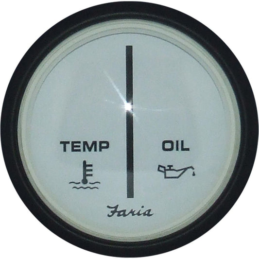 Faria Warning Light Gauge in Chesapeake White (Mercury / Mariner) FAR14870
