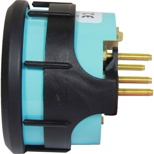 Faria Beede Tachometer in Euro Black Style (7000RPM / Petrol Outboard) FAR32805