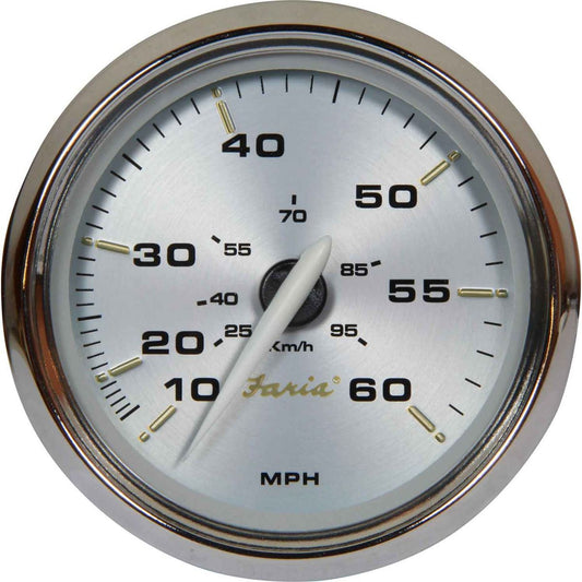 Faria Beede Speedometer in Kronos Style (For Mech Pitot Tube / 60MPH) FAR39009