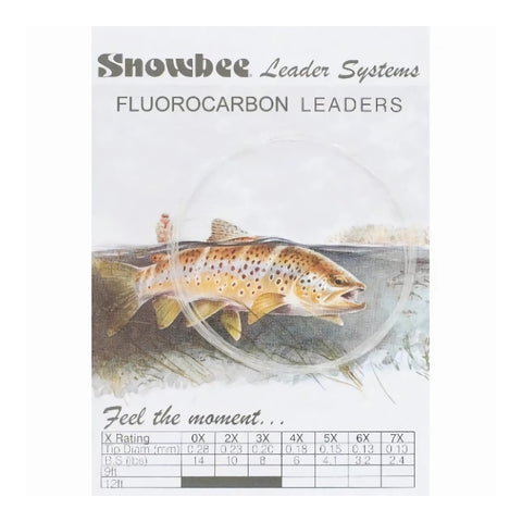 Snowbee Fluorocarbon Leader FL9-2X - 9' 0.24mm 8lb