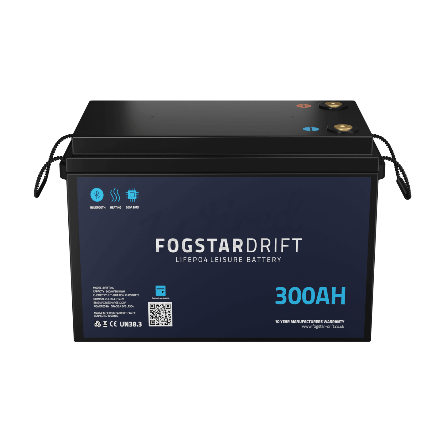 Fogstar Drift 12V 300Ah Heated Lithium LiFePO4 Leisure Battery With Bluetooth