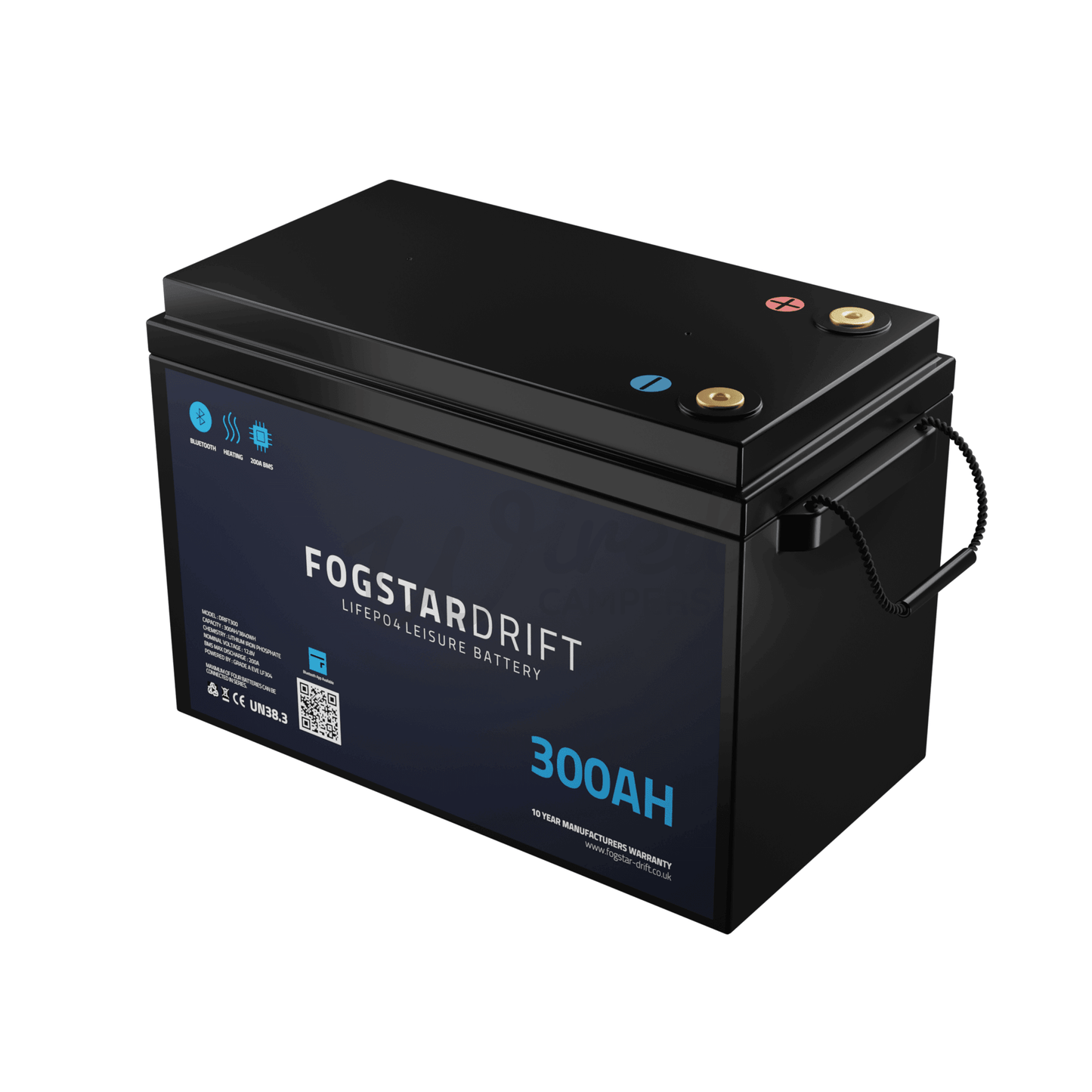 Fogstar Drift 12V 300Ah Heated Lithium LiFePO4 Leisure Battery With Bluetooth