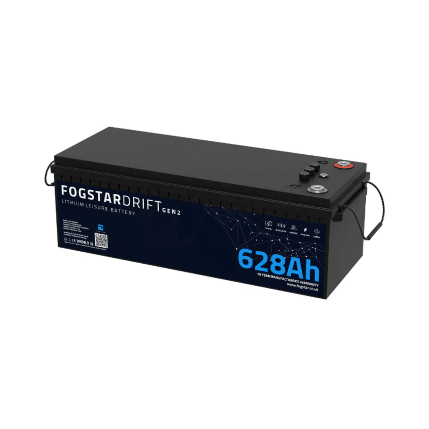 Fogstar Drift Gen2 12V 628Ah Heated Lithium LiFePO4 Leisure Battery With Bluetooth