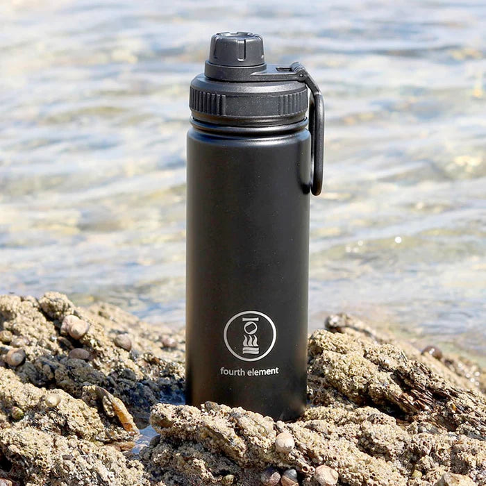 Fourth Element Gulper Insulated Water Bottle BLACK 500ml