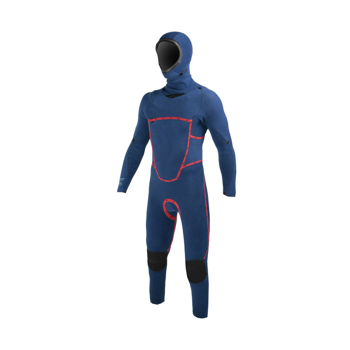 Sooruz FIGHTER Hooded 5/4/3 Fullsuit Chest Zip Wetsuit (Black)