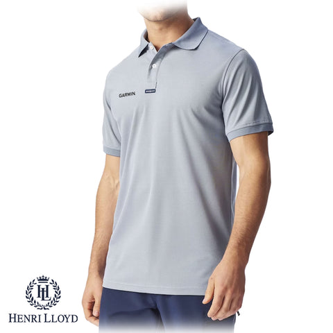 Garmin Branded Henri Lloyd Dri-Fast Polo - Grey - Large