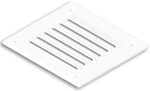 Lalizas Ventilation Shaft Ventilator, 127x115mm, White