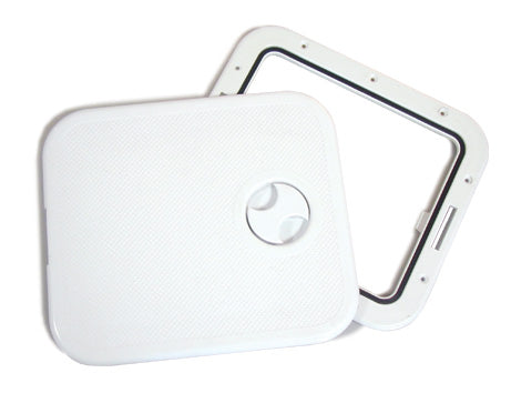 Lalizas INDUSTRIAL Access Hatch w/Detach.Cover,316x360mm,White