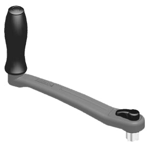 Lofrans Winch Handle, Anodised Aluminium, with lock, 25cm, Black