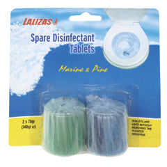 Lalizas Spare Disinfectant Tablets for 'DSRU' Marine, & Pine (2 Tablets)