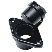 Lalizas Buoyancy Tank Drain Socket w/Plug, Int. Ø18mm, Black
