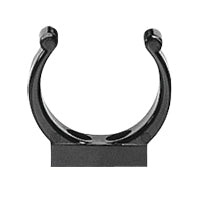 (MOQ OF 10) Lalizas Plastic Support Clip, Ø19mm, Black (16705)