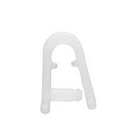 (MOQ OF 10) Lalizas Shackle, Plastic, Ø6mm, 80Kg Working Load, White (16764)