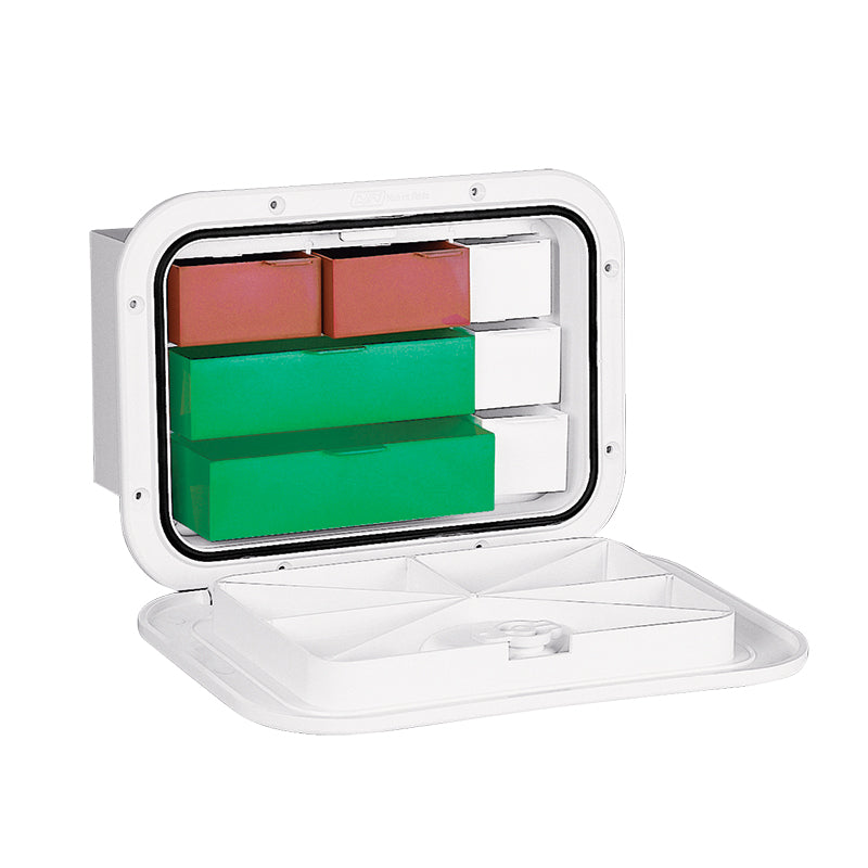 TOP LINE Storage Hatch w/Drawers, White, 270x375mm (196283)