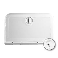 Lalizas Hatch for VHF/RadioCD, w/Lock, 180x285mm, White