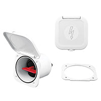 Lalizas Case w/Batt. Switch 250A, w/Watertight Lid, White