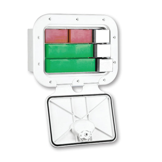 CLASSIC Storage Hatch w/Drawers, White, 275x375mm