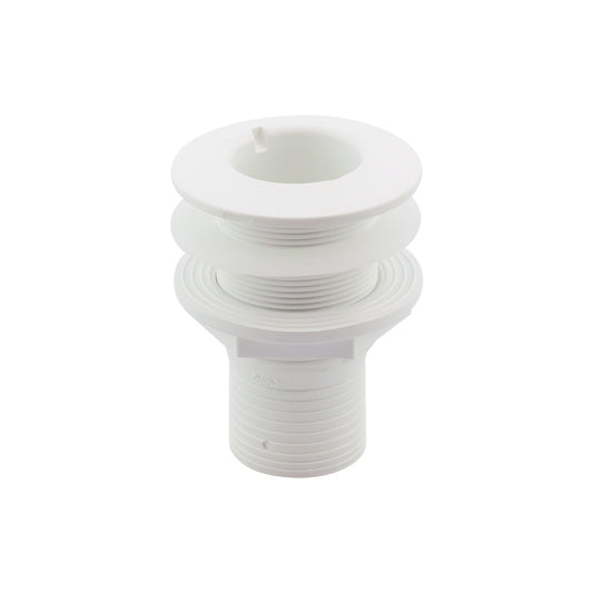 Lalizas Thru-Hull Fitting 2'', w/Hose Barb Ø51mm & Washer, White, ISO