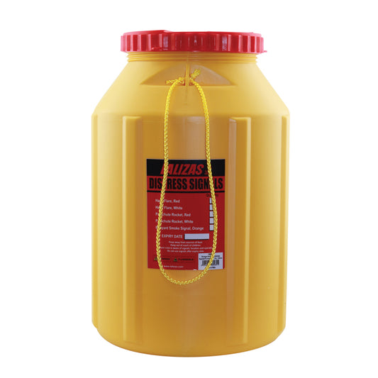 LALIZAS Storage Bottle for Distress Signals/Pyrotechnics 12L,Yellow (198265)