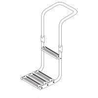 Lalizas Immersed Platform Ladder, Inox 316, L865xW325mm