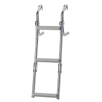 Lalizas Foldable Ladder for Nar. Transom, 2+1 steps, Inox 316, 90?, L575xW215mm
