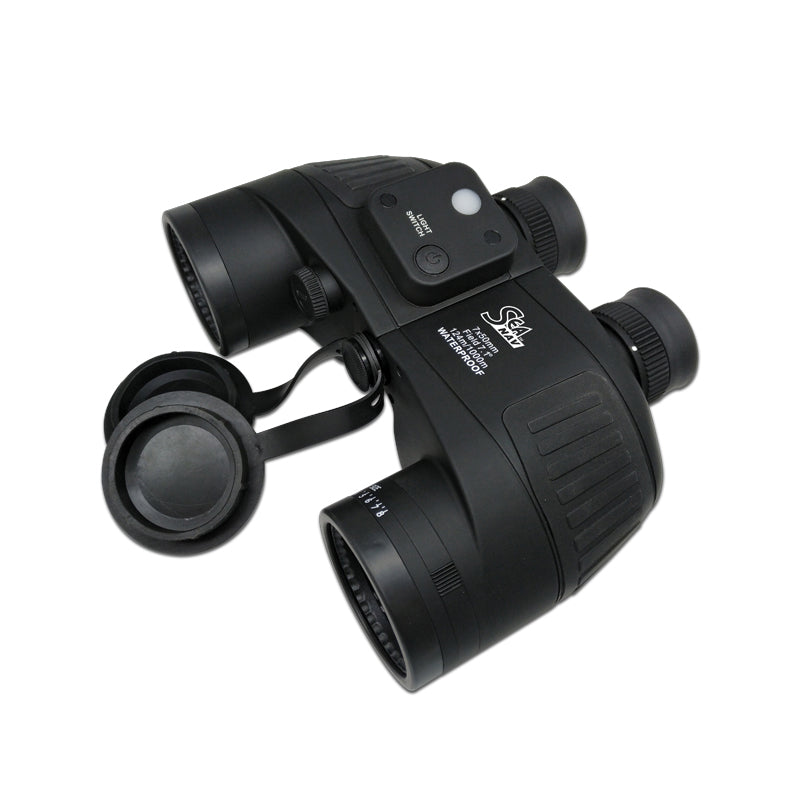 SEA NAV Binoculars, Individual Focus, 7x50, w/ Compass, Waterproof, Floating