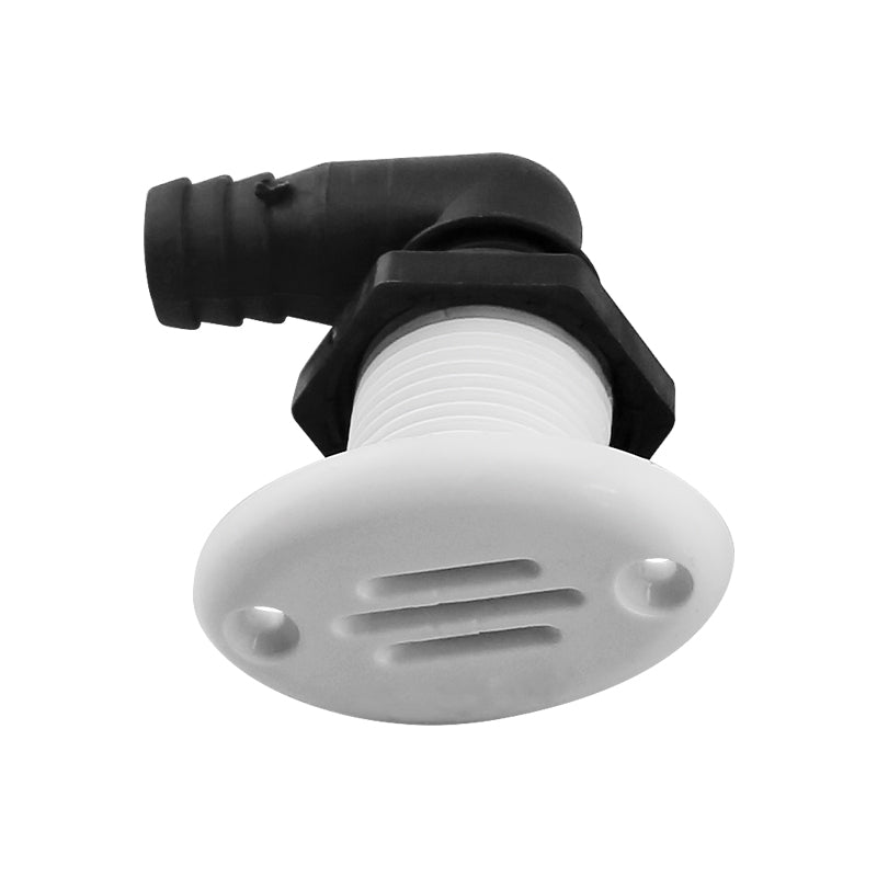 Lalizas Ventilator for Tank Elbow 90°, Oval,Ø16mm Hose, White