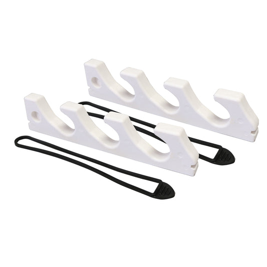 Lalizas Storage Rack (Pair) for 3 Fishing Rods, White