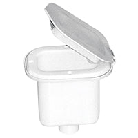 Lalizas Case for Shower Head, Square, w/Lid, 125x97mm, White
