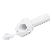 Lalizas Rod Holder, w/ Cap, Plastic, Ø40mm, H.230mm, White