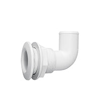 Lalizas Thru-Hull Elbow 90º, for Hose Ø20mm, PA, White