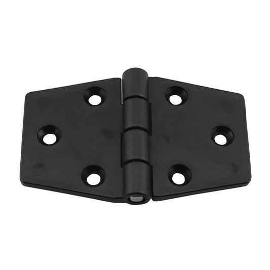 Lalizas Hinge Polyamide, Hexagonal, 95x60x4.5mm, Black
