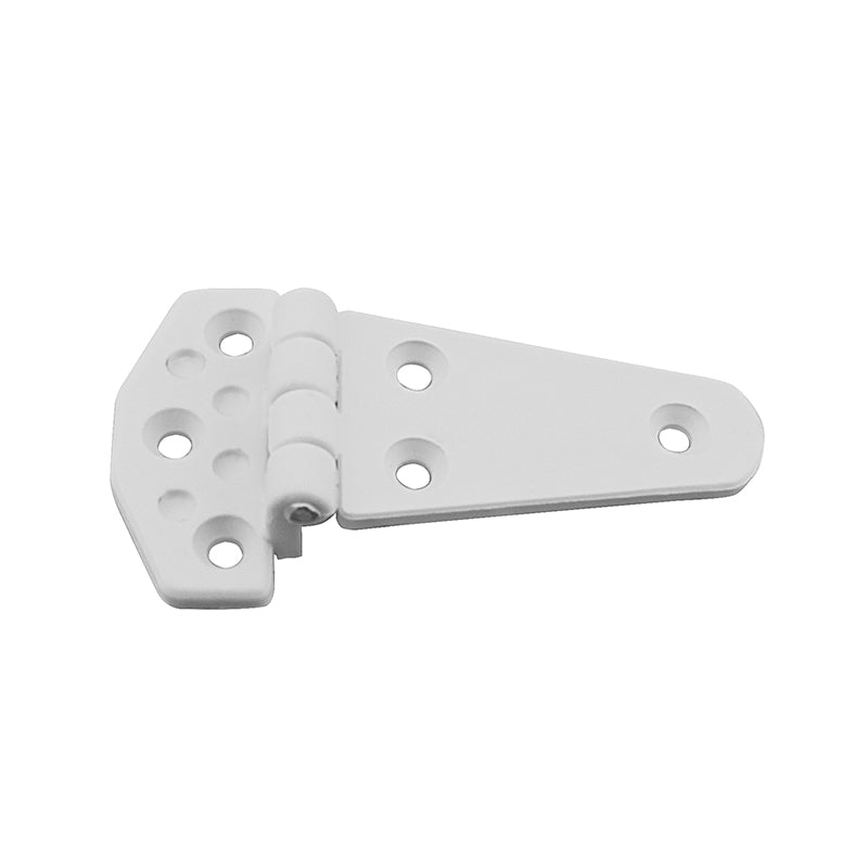 (MOQ OF 10) Lalizas Hinge Polyamide, Offset, 104x60x4.5mm, White (43661)