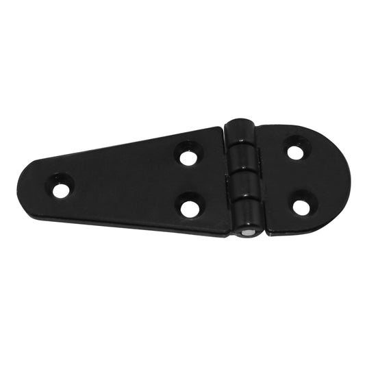 Lalizas Hinge Polyamide, Semi-Oval, 108x40x4.5mm, Black