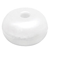 (MOQ OF 20) Lalizas Surface Float w/Hole, Round, Ø75mm, White (43971)