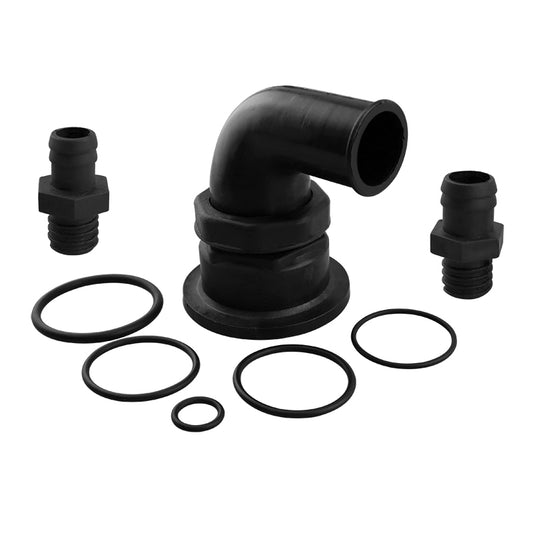 ERCOLE & SOGLIOLA Set Connectors, w/Ø38mm 90° Elbow (44091)