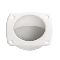 Lalizas Finger Flush Pull, Ø44mm, 57x57mm, Plastic, White