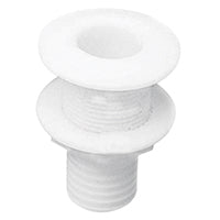 Lalizas Thru-Hull Fitting 1/2'', w/Hose Barb Ø13mm, White