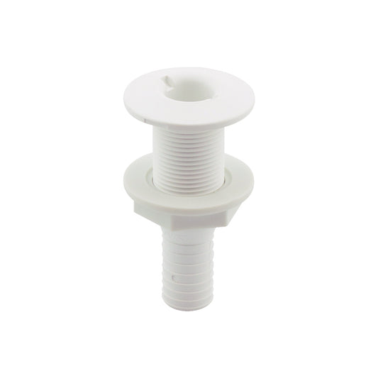 Lalizas Thru-Hull Fitting 3/4'', w/Hose Barb Ø19mm, White