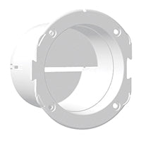 Lalizas Ventilator Connector, Straight, Ø76mm, White