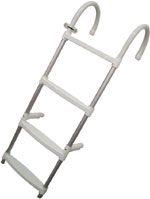 Lalizas Ladder, 4 steps, Aluminium, L1100xW350mm