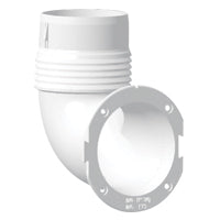 Lalizas Ventilator Connector, Elbow, Ø76mm, White