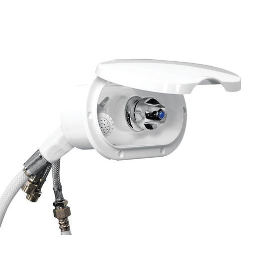 Lalizas Case w/Wh.Shower, Cold Wat.Tap, 3m Hose, w/Lid, White